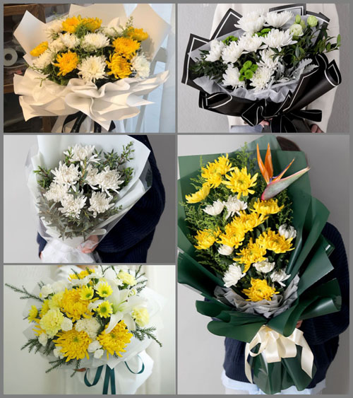 贵州毕节市黔西县中坪镇石坪村白事花束代送